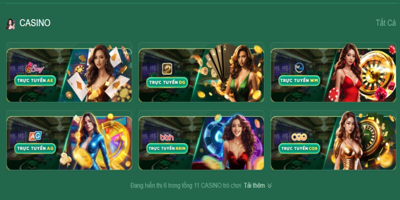 Hàng hoạt game casino hot nhất 2024
